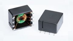 PLC coupling transformer from ELYTONE for charging electric vehicles.